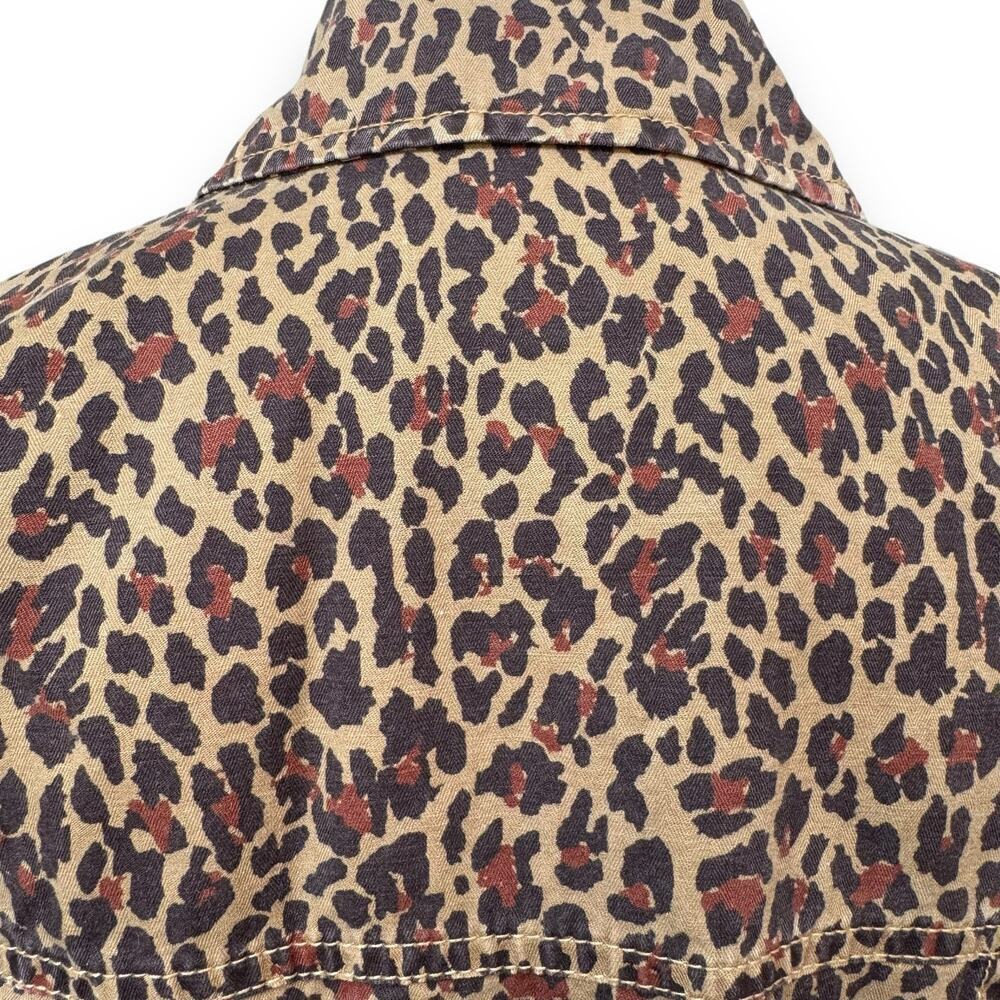 Marissa Webb Ellery Anorak Utility Jacket Khaki Leopard Women’s Small No Belt - Picture 7 of 14